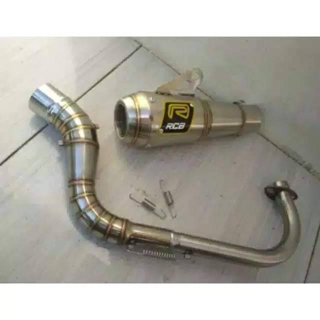 Knlpot drag rcb bulat pnp matik mio beat vario scoopy spin dll