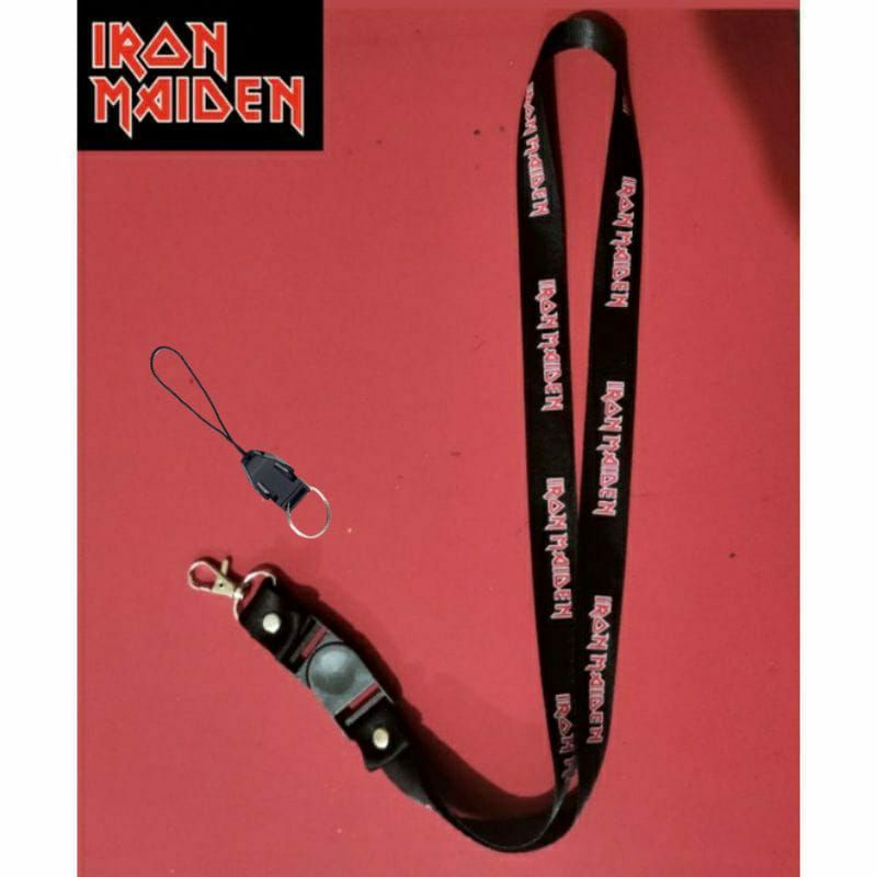 

lanyard IRON MAIDEN gantungan kunci DISTRO / tali lanyard gantungan leher id card name tag kartu nama
