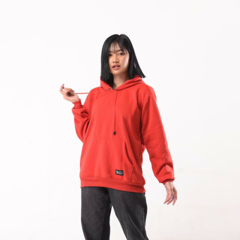 Hoodie Sweater Polos Unisex Premium Distro Merah Cabe