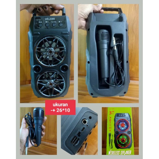 SPEAKER Bluetooth + mix karaoke UG2008