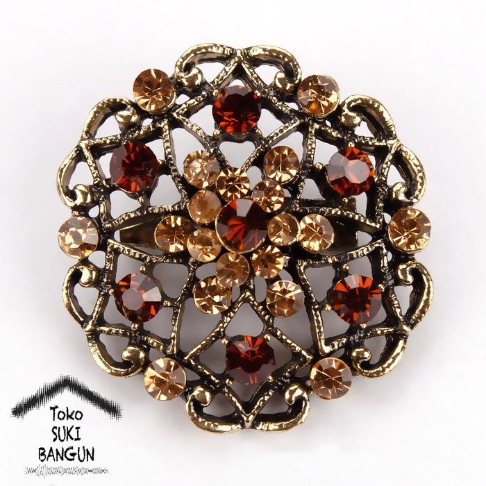 Brk 013-016 Bros Pin Mungil Bunga Wanita Fashion Flower Brooch Women Br186