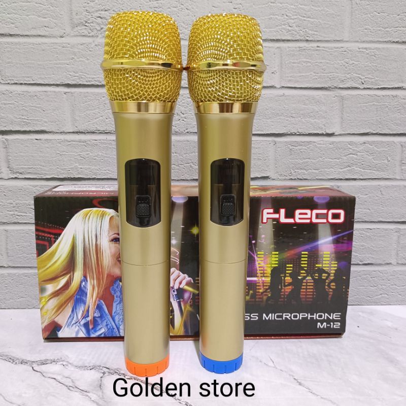 "COD"  MICROPHONE KARAOKE FLECO M-12/Koper microphone/Koper Bodi Besi/MICROPHONE Karaoke FLECO/Microphone Masjid