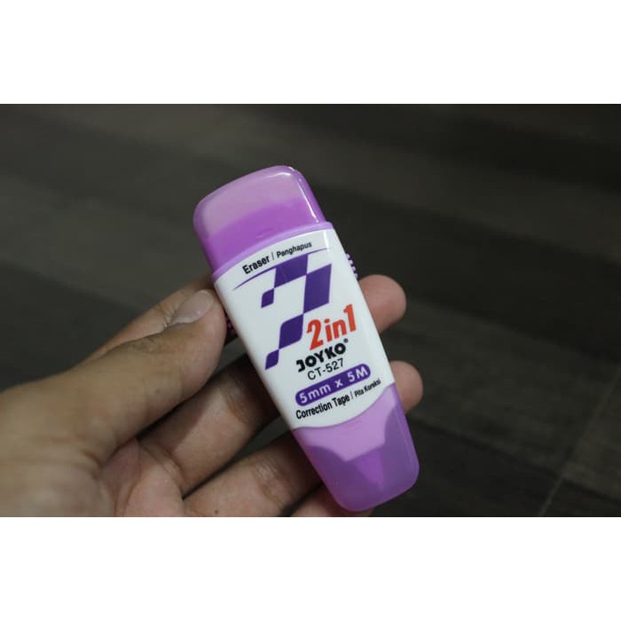 

joyko 2 in 1corection tape pita korek dan penghapus eraser