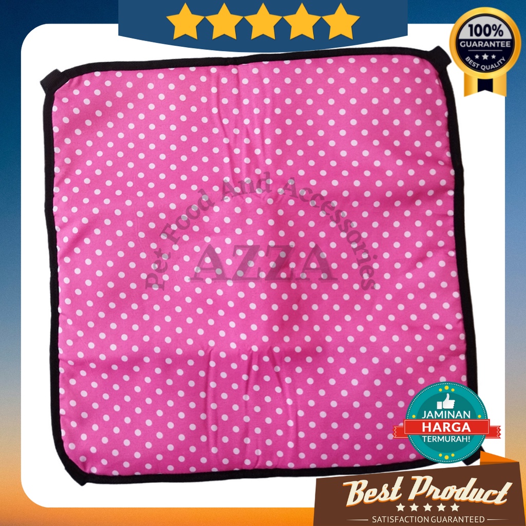 AYUNAN KANDANG KUCING HAMMOCK KUCING ANJING BAHAN FLANEL TEBAL-Polkadot Pink