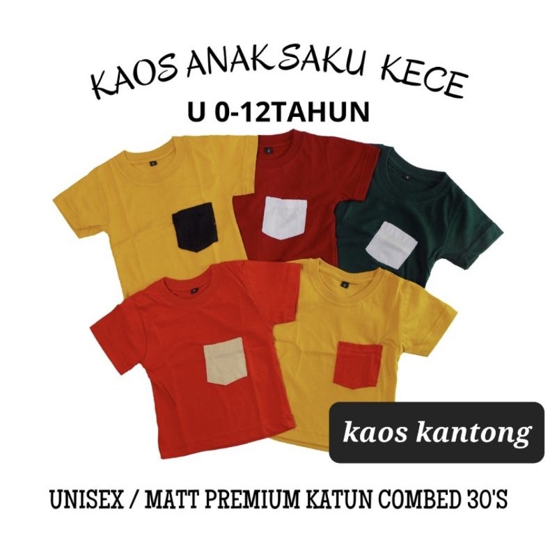 Kaos Anak Premium Cotton Combat 30S