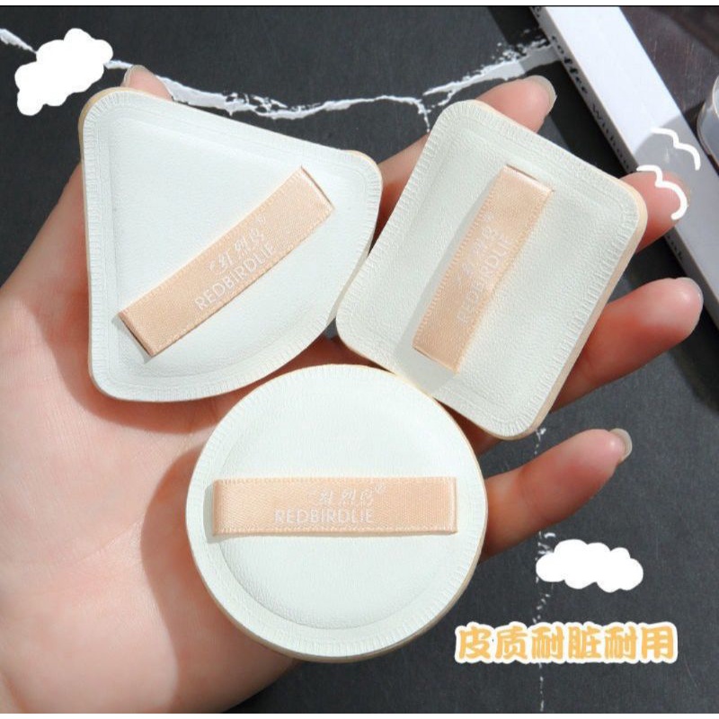 2pcs Sponge Foundation Bulat |Sponge Kotak|Spon Wadah Kotak|Spon Cushion