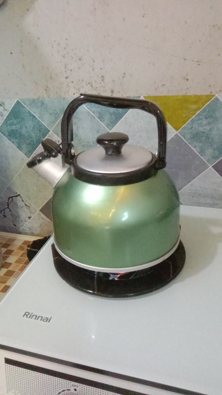 Maspion Alu Teko Air Rigoletto / Teko / Ceret Bunyi Siul Rigoleto Whistling Kettle Anodize 3,5 Liter