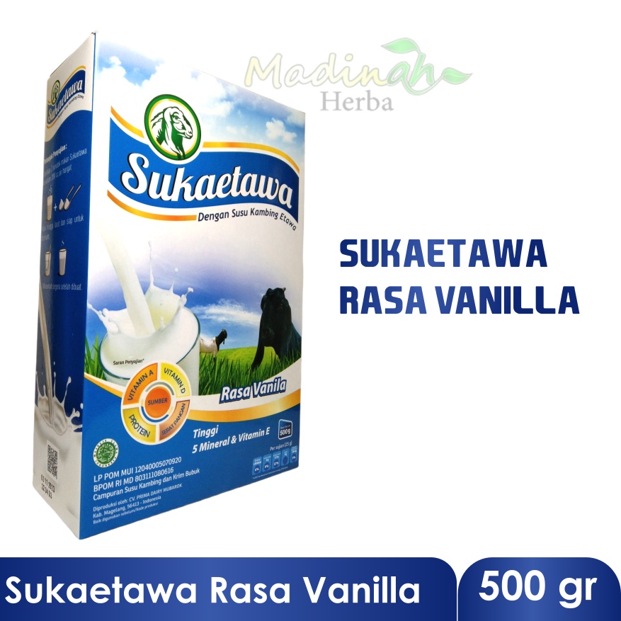 Sukaetawa Susu Kambing Etawa  Tinggi 5 Mineral Dan Vitamin E Nikmat 500 Gram Untuk Kesehatan