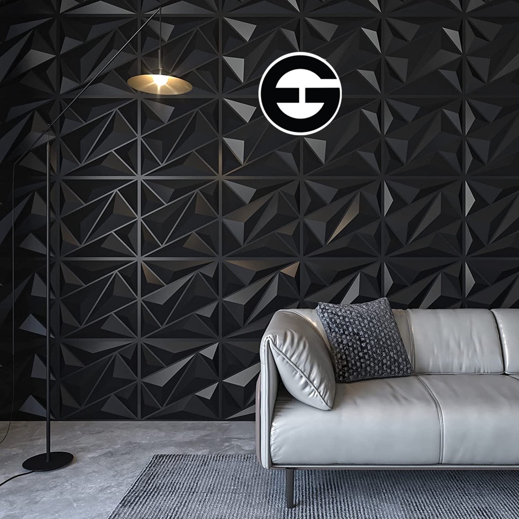 WA Wallpaper Foam 3D Batik Panel Diamond Triangle Dinding Sticker-4