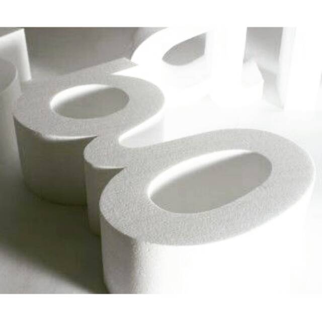 Huruf Angka  TINGGI 5 CM Gabus Styrofoam