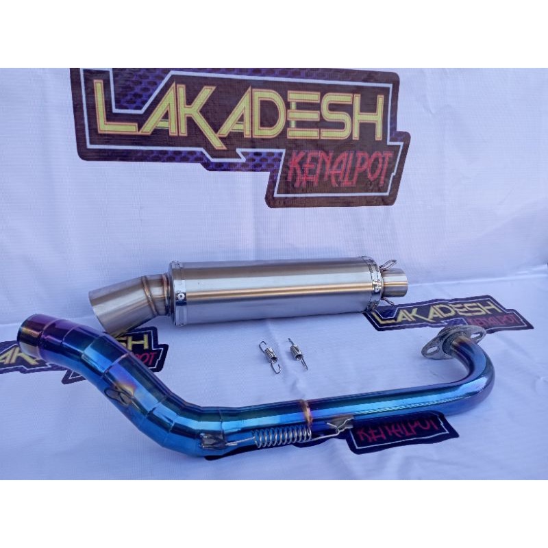 KNALPOT CORONG POLOS/LASER NAMA (INLET 38/50) BEAT MIO VARIO AEROX SCOOPY NMAX PCX LEXI ADV GENIO FREEGO XRIDE DLL