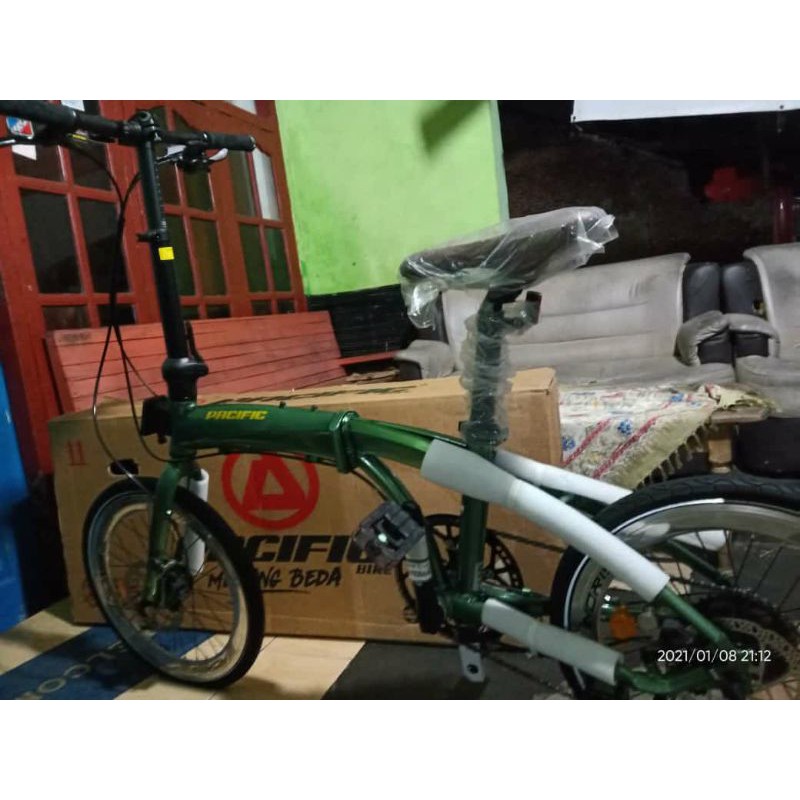 Sepeda Lipat PACIFIC NORIS 3.0  REBORN 20 INCH Green