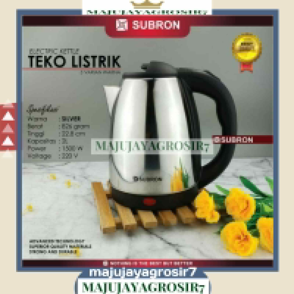 TEKO LISTRIK / KETEL LISTRIK / PEMANAS AIR PEMBUAT KOPI TEH / TEKO LISTRIK SUBRON 2,0 LITER / TEKO L