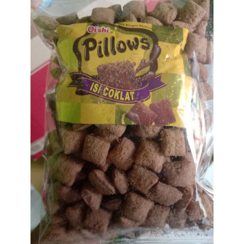 

snack Oishi Pillows 250gr TERMURAH SNACK BANTAL SERAL pillow coklat