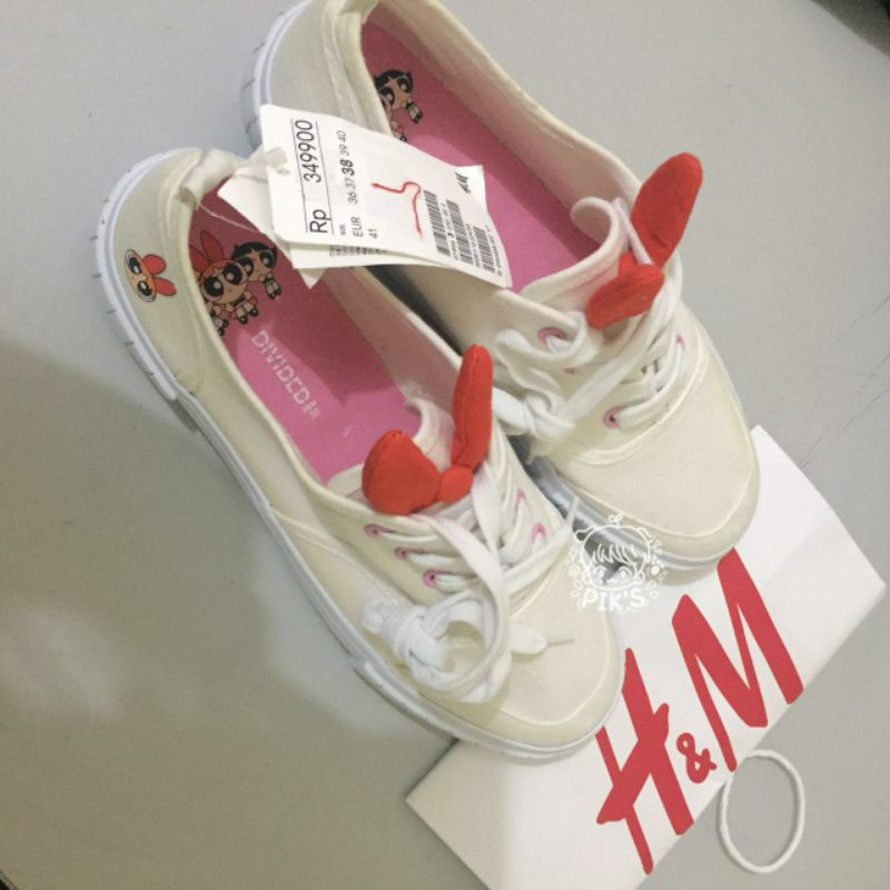 (booked) Sepatu H&M powerpuff girls original store size 38 hnm sneaker shoes (baca deskripsi)