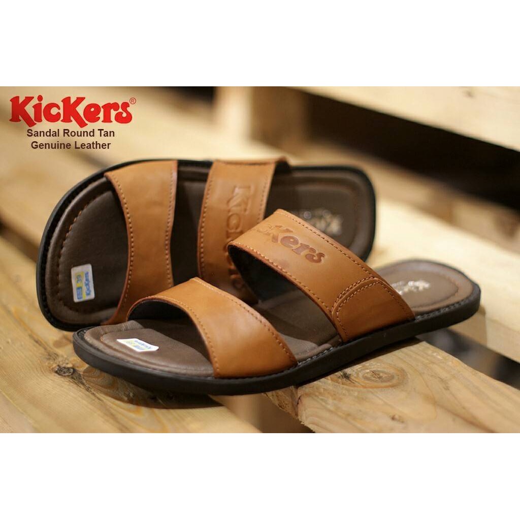 kulit asli sapi premium Sandal Pria Kickers Kulit Asli 100% Sandal Kulit Pria Casual Origina Ban2kis