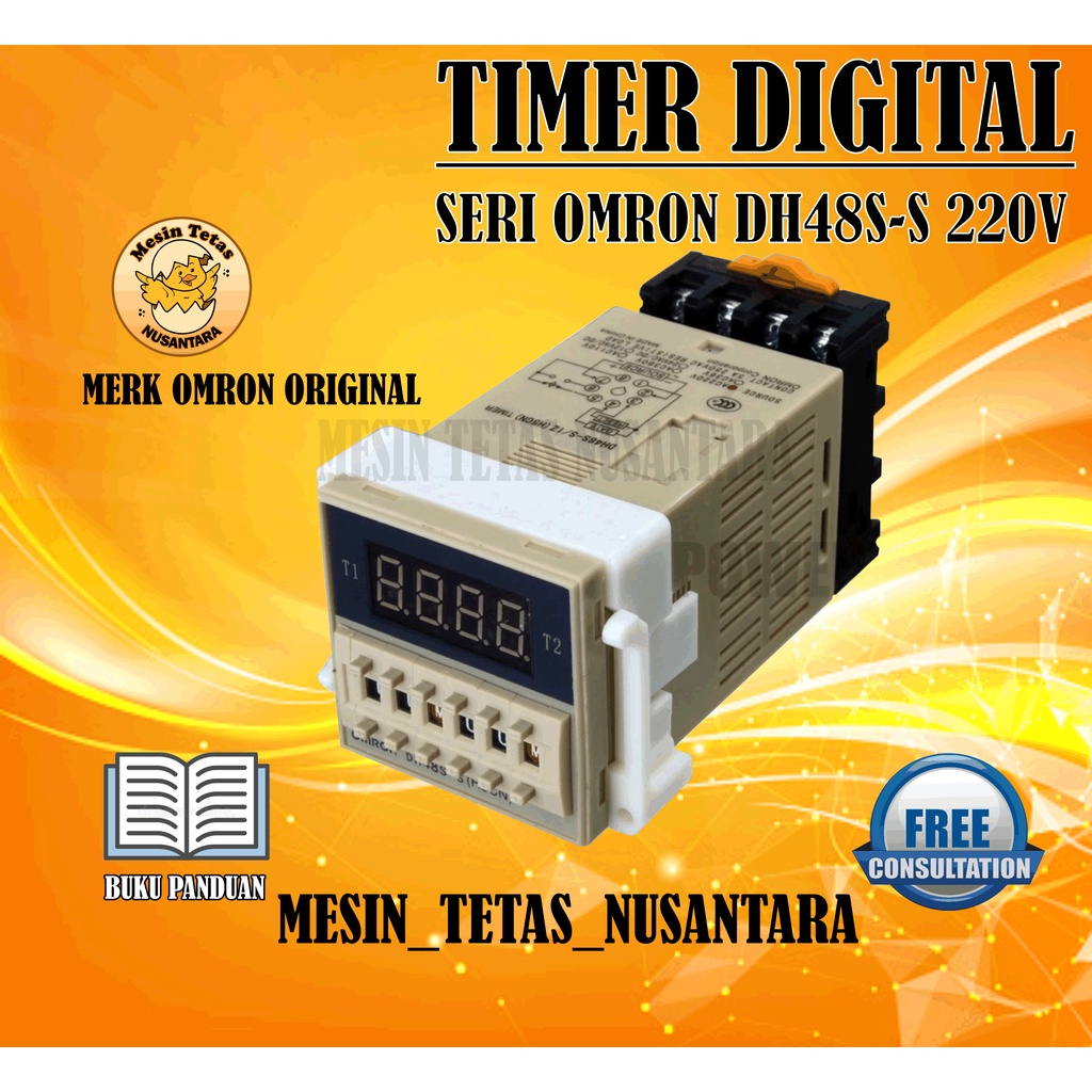 Paket Rak Geser Timer DH Mesin Tetas Telur Full Otomatis DH48S-S