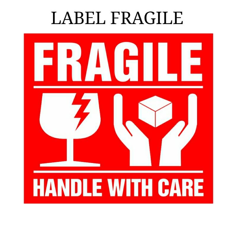 

Stiker Pengiriman / Stiker Fragile / awas pecah / Label stiker fragile