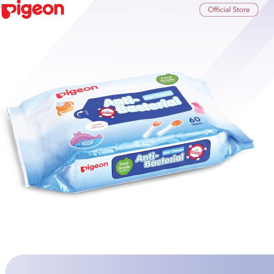 Pigeon Anti Bacterial Wet Tissue - 60 Sheets