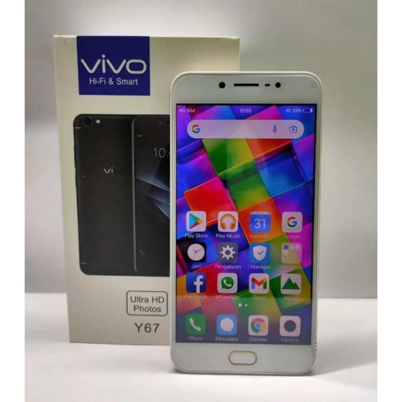 hp vivo y67 ram 4/64GB Dual SIM handphone murah Android Smartphone GARANSI TOKO