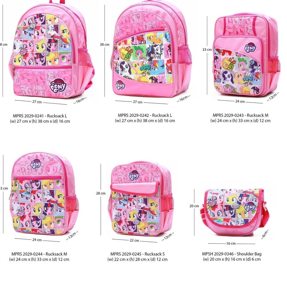 Super Testimoni My Little Pony Smile Backpack M 2029-0244 - Adinata / Tas sekolah Ransel anak