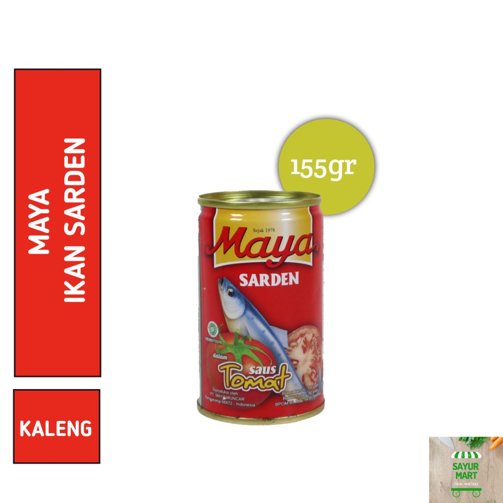 

Maya Sarden Saus Tomat 155gr