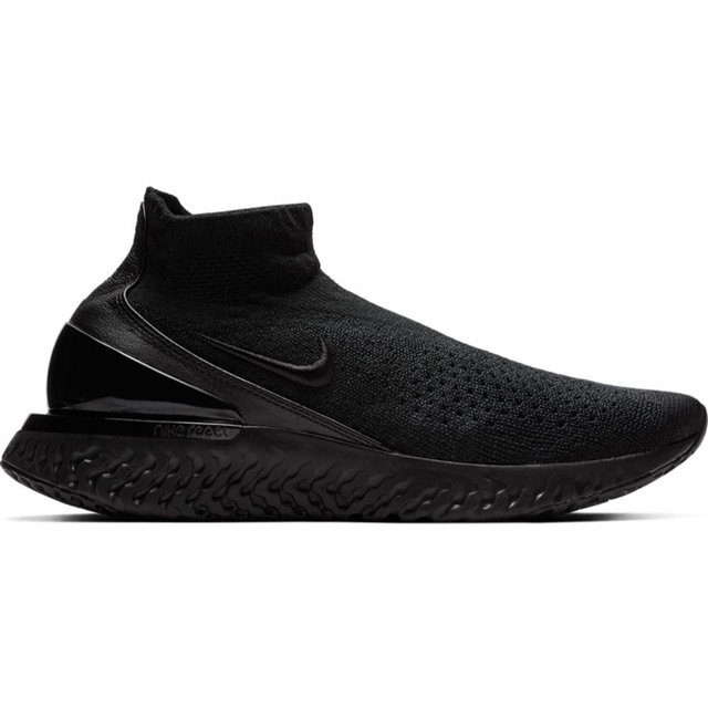 triple black rise react flyknit