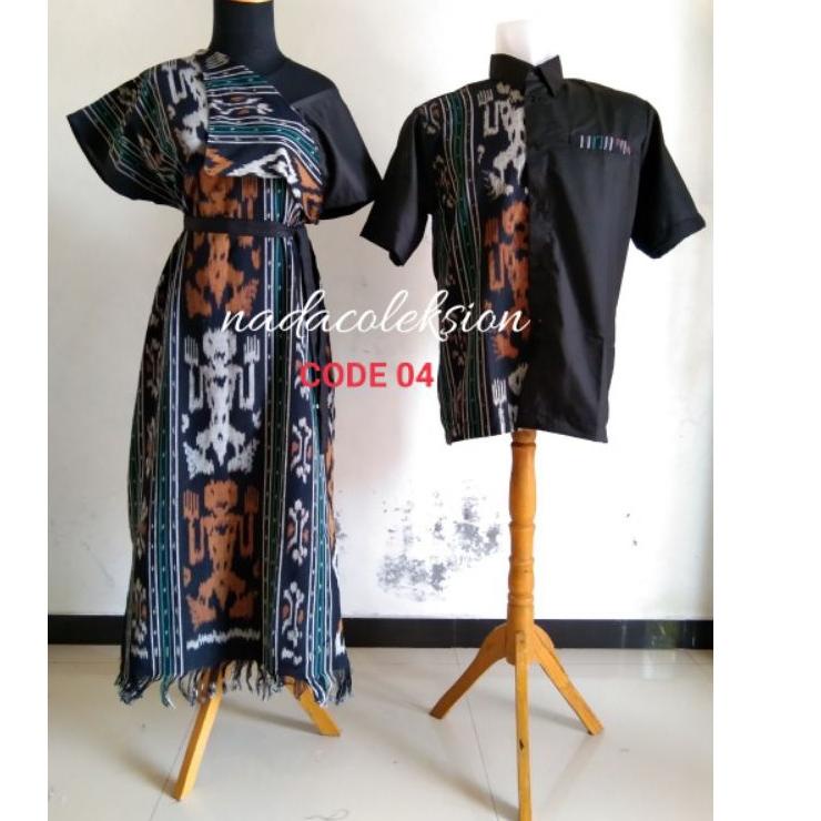 "Msk31au22r" READY STOK set couple Set couple tenun ethnic set couple tenun jepara set kondangan ten