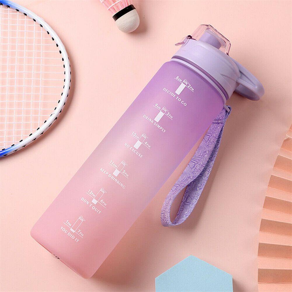 Preva 1L Water Bottle Botol Air Portable Botol Sport Motivasi Extra Besar