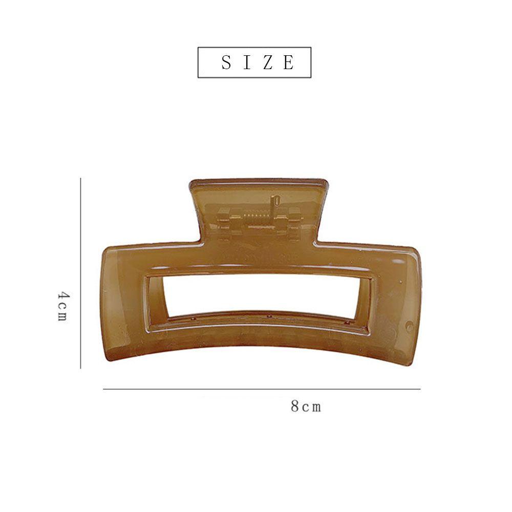Agustina Hair Claw Disk Hair Aksesoris Rambut Anak Perempuan Jepit Mandi Warna Solid Plastik Grab Clips
