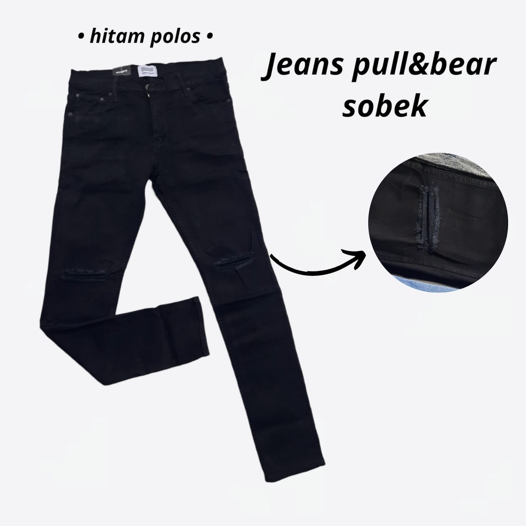 CELANA PULL N BEAR SOBEK CELANA PULL N BEAR  PRIA CELANA PANJANG PRIA