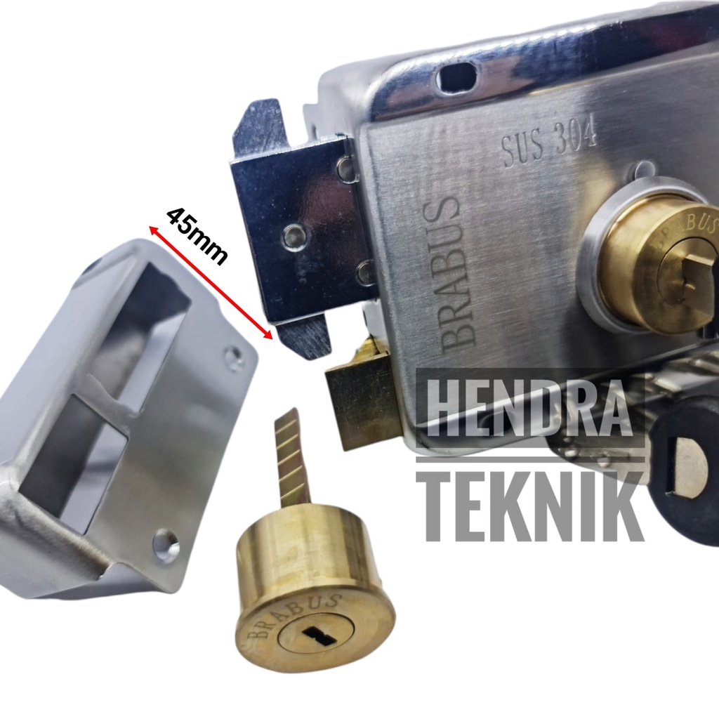 KUNCI PINTU GUDANG PAGAR STAINLES 304 GRENDEL OTO GERBANG DORONG GESER