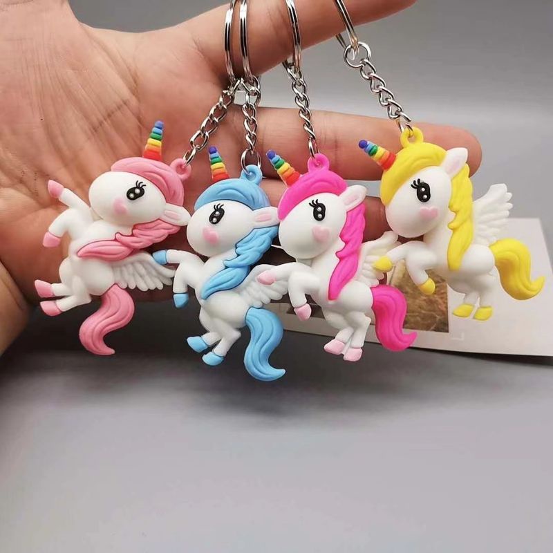 GANTUNGAN KUNCI 3D UNICORN BERSAYAP LUCU IMUT