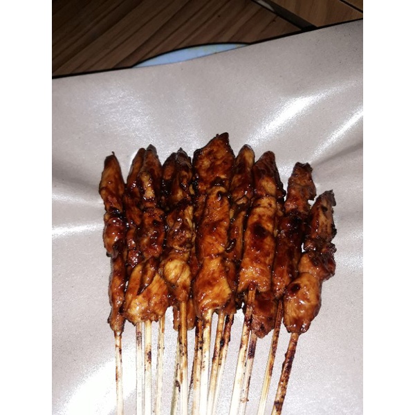 

sate ayam daging campur