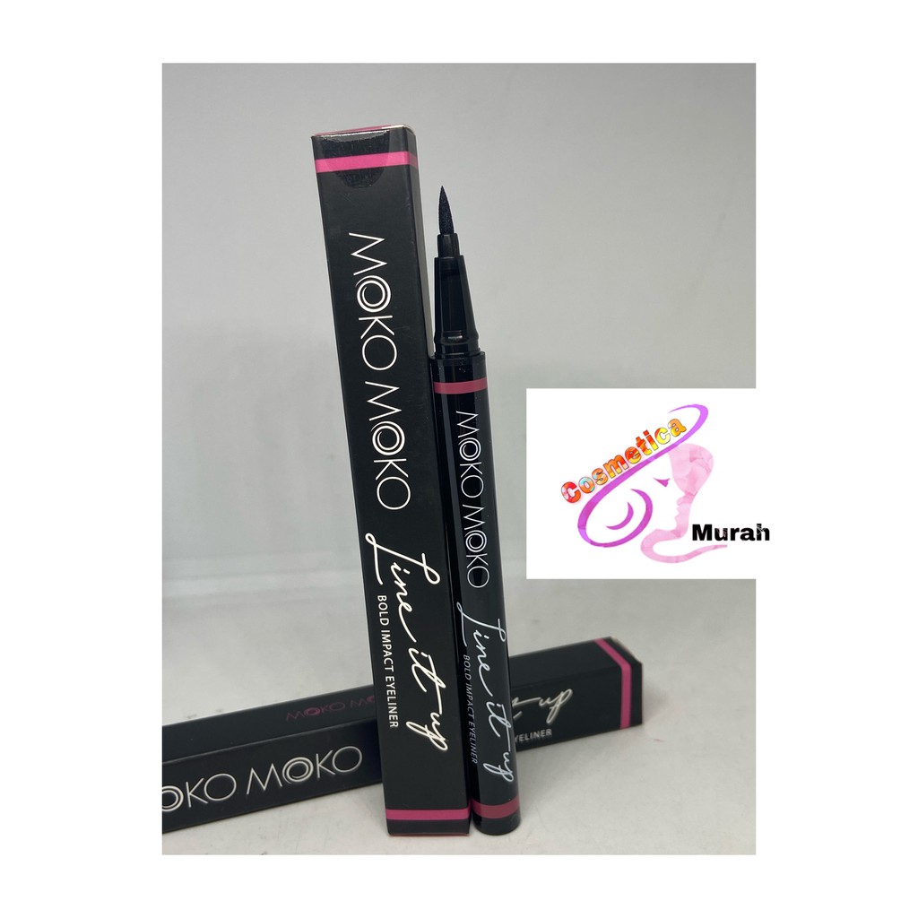 Hot item ! Moko moko bold impact eyeliner intense black / eyeliner pen moko moko