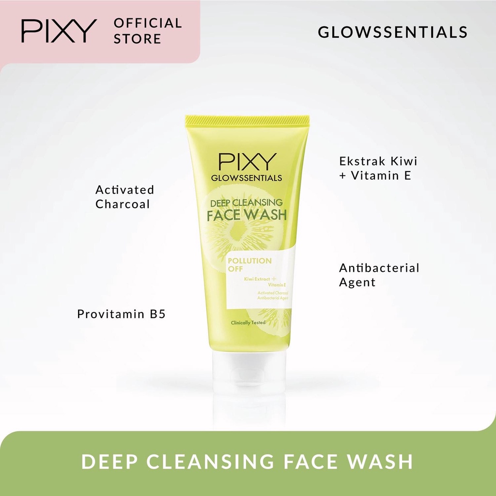 PIXY Glowssentials Pollution Off Series - Face Wash | Clay + Scrub Mask | Gel Moisturizer | Protecting face Mist | Sun Daily