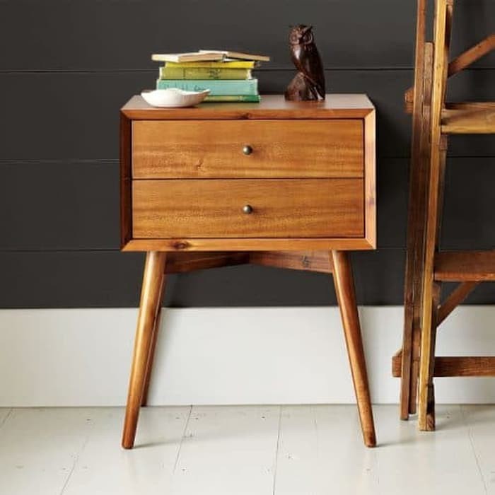 Meja Kecil Nakas Samping Kamar Tidur Kayu Jati