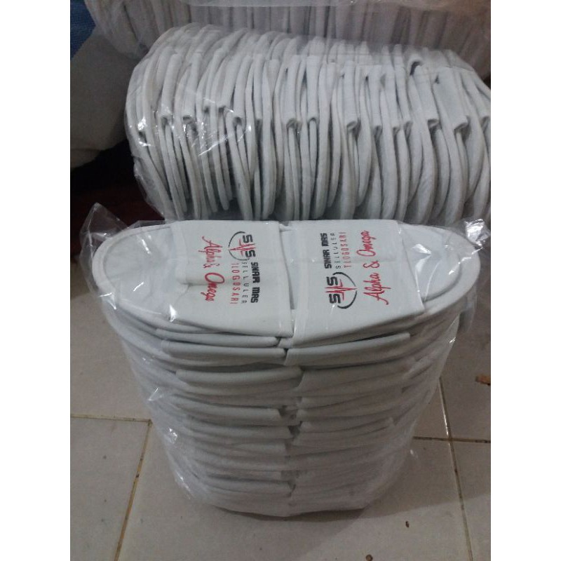 COSTUM SABLON SANDAL LANTAI /HOTEL SEPOND 4 ML MIN ORDER 100 PASANG-3