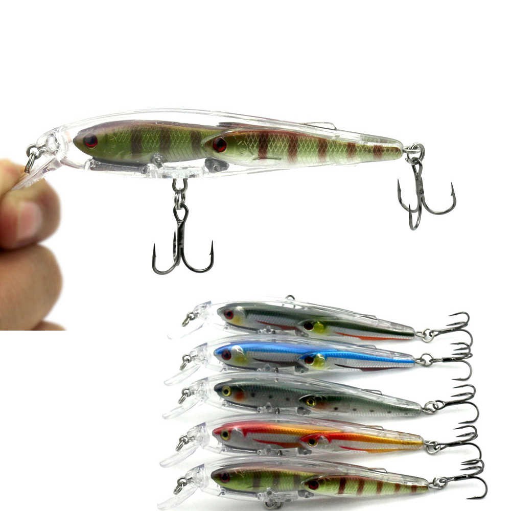 Fishing Lure 3D Eyes Fishing Group 10.5cm 11g Minnow Floating Baits Lure Minnow Casting Termurah