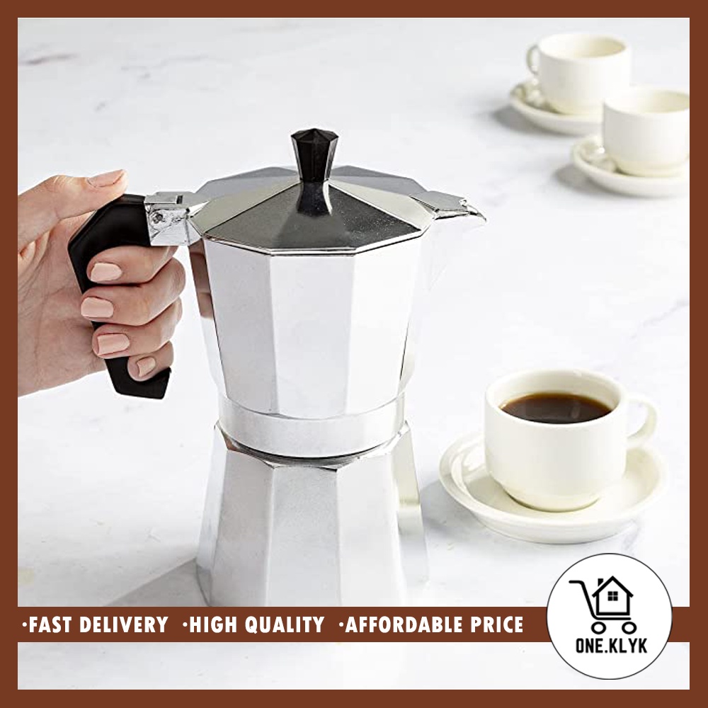 Moka Pot Espresso Coffee Kopi Maker 1 cup 3 cup 6 cup 9 cup