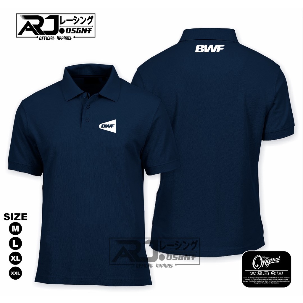 POLOSHIRT /  KAOS KERAH BWF Badminton Terbaru