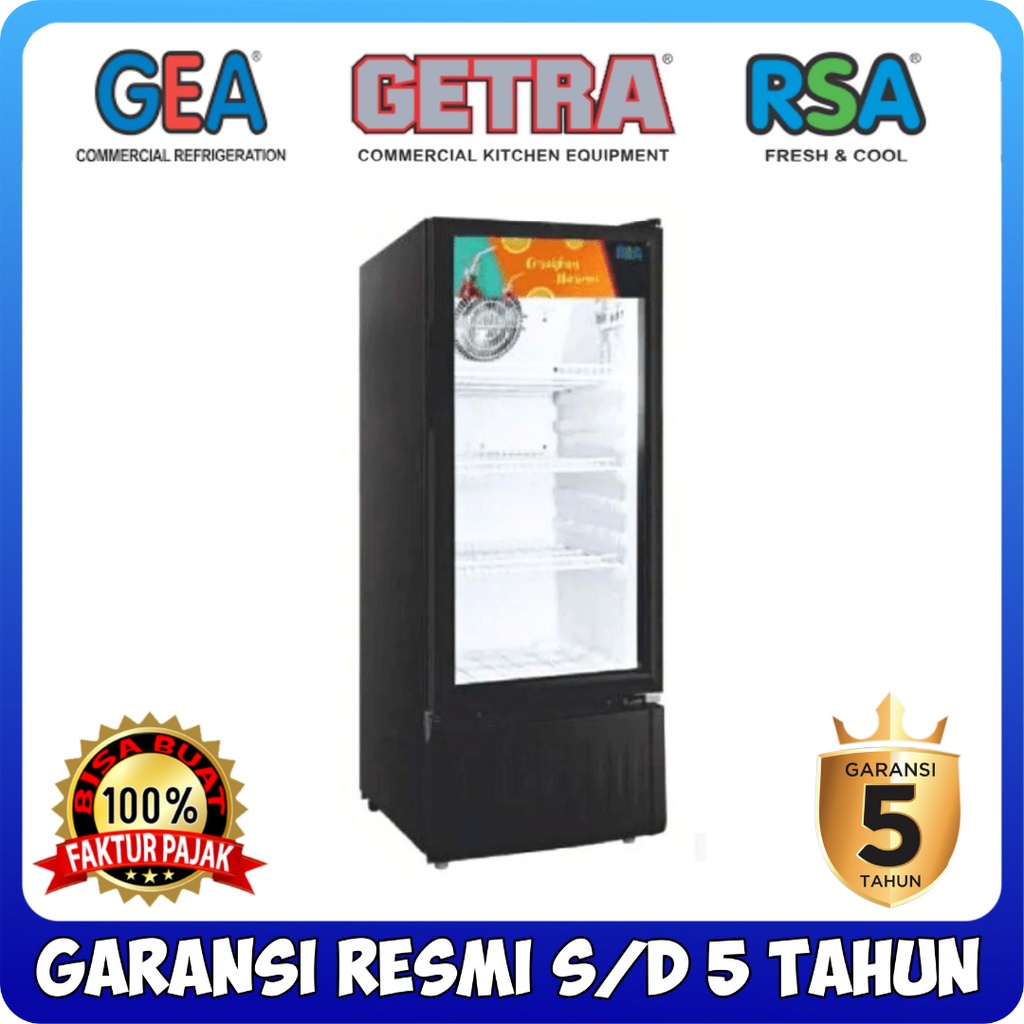 Jual DISPLAY COOLER RSA AGATE 200 N SHOWCASE MINUMAN DINGIN 1 PINTU 3 ...