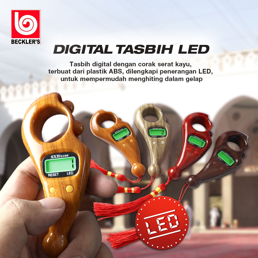 Tasbih Digital LED/Tasbih Digital Dengan Lampu Led Besar