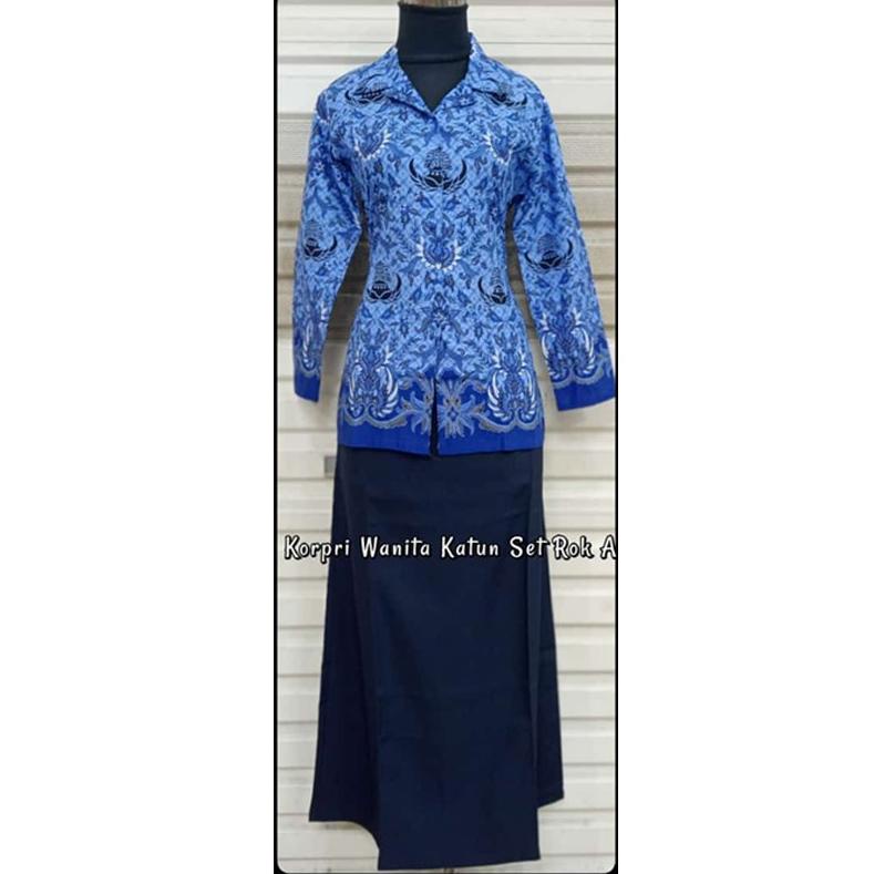 [F2167] Setelan Baju KORPRI SETELAN Rok Dan Celana-seragam Guru dan PNS-Pakaian GURU terbaru