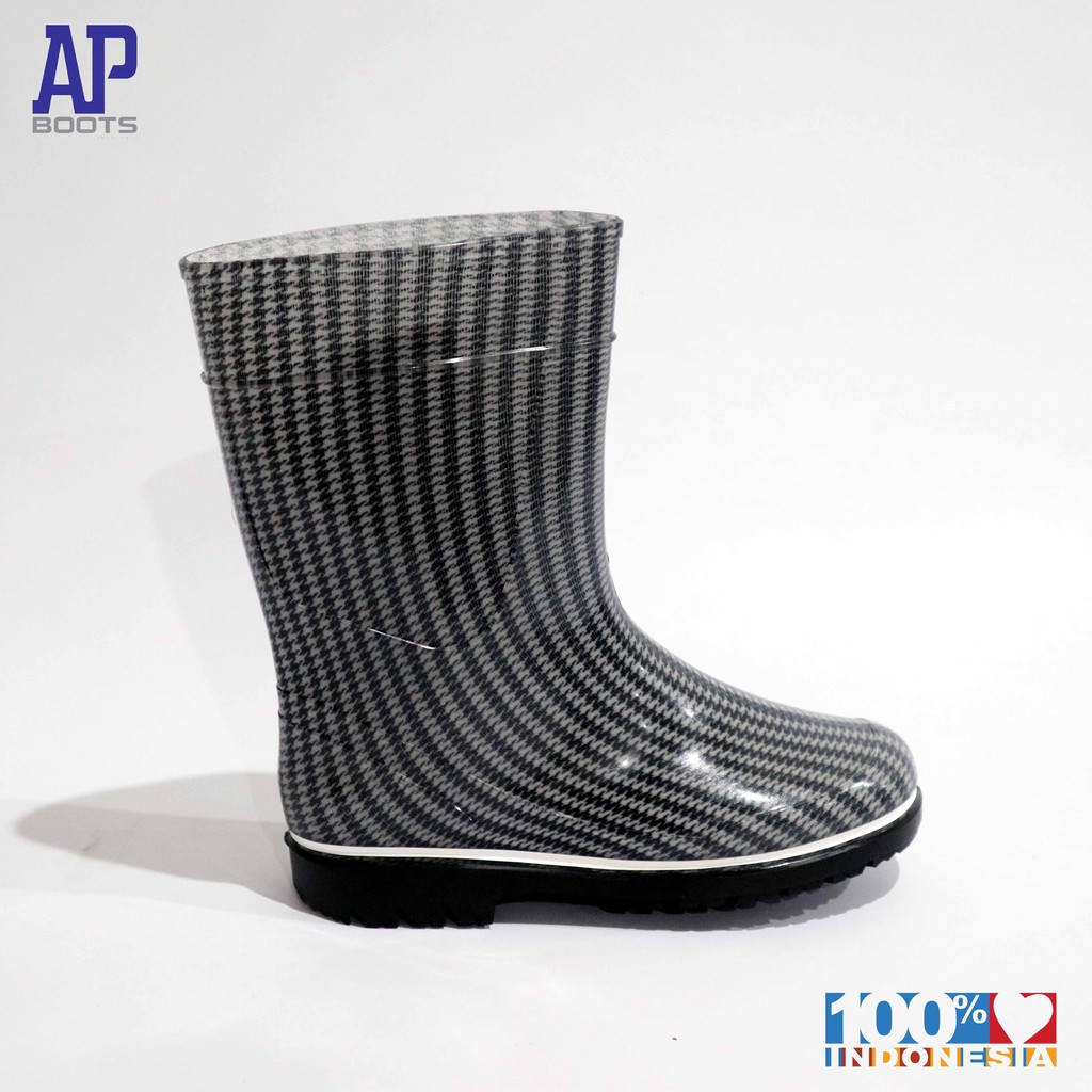 AP 2012 PIED DE POULE 19.0-22.0 - SEPATU BOOTS KARET ANAK -  AP BOOTS