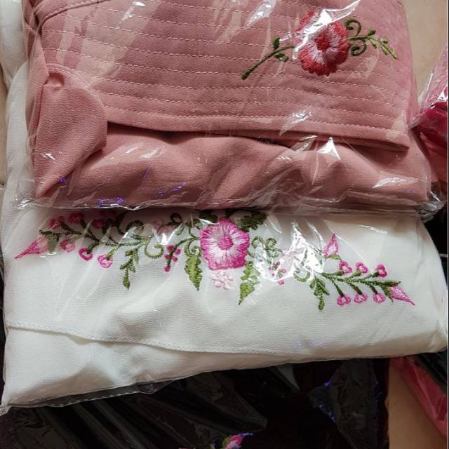 Khimar syari bordir 3 lapis