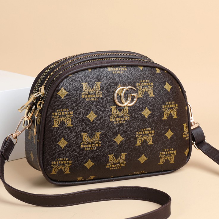 CYS Tas Selempang Wanita Motif Style Fashion Kasual Tas Bahu Cewek Sling Bag Women Kulit PU T241