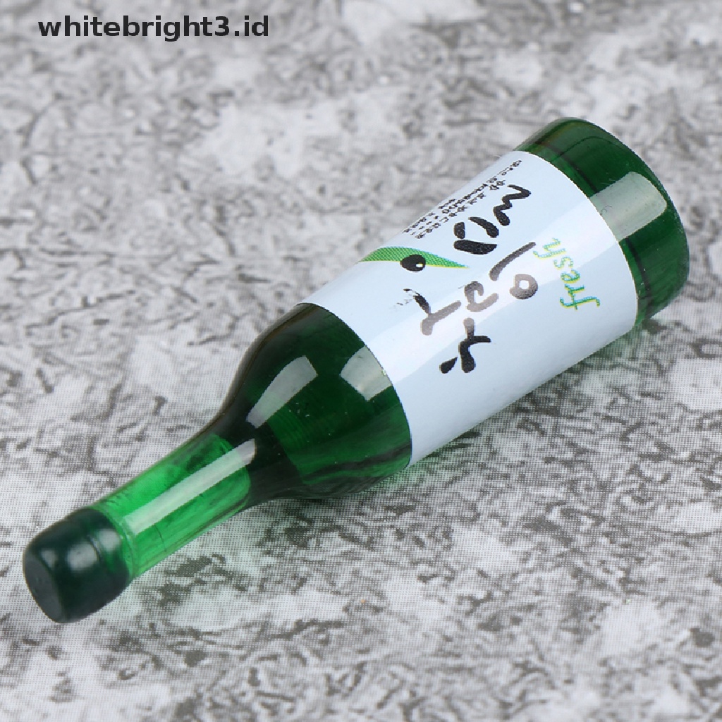 (whitebright3.id) 8pcs Miniatur Botol Wine Skala 1: 12 Untuk Dekorasi Rumah Boneka