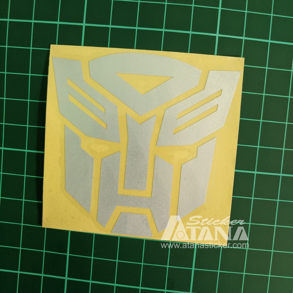 Stiker Cutting Reflektif Transformers Autobot Decepticon Transformer Robot Optimus Prime Bumblebee Megatron Sticker Fosfor Skotlet Nyala Hp Laptop Tablet Helm Body Motor Mobil