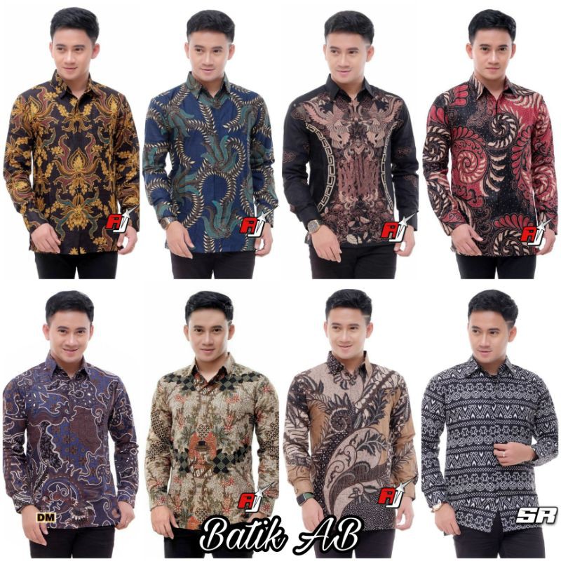 KEMEJA BATIK PRIA LENGAN PANJANG KEMEJA BATIK PRIA TERMURAH M L XL XXL